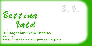 bettina vald business card